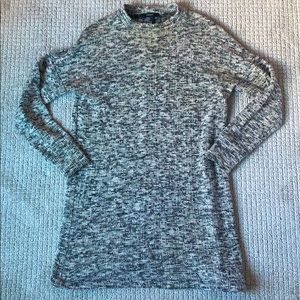 Mock neck sweater dress